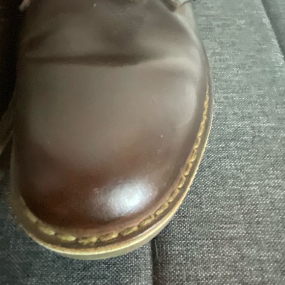 Clarks Mens Brown Leather Ankle Casual Chukka Desert Boots- Sz-8.5 - Picture 4 of 16